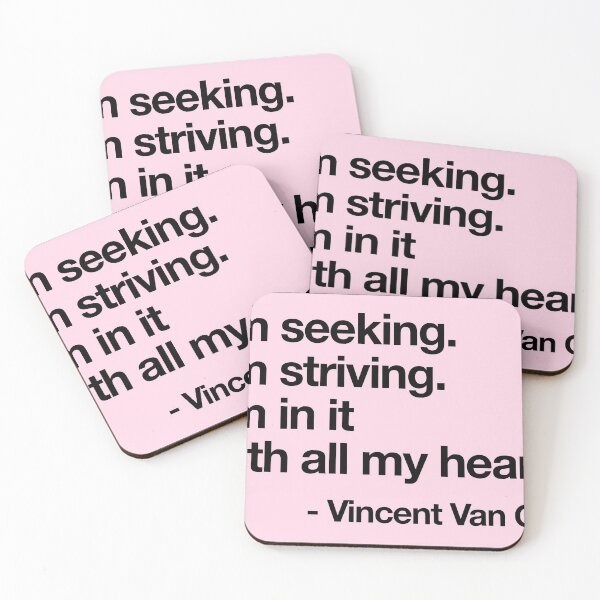 Item preview, i am seeking vincent van gogh quote designed and sold by QuoteSpirations.