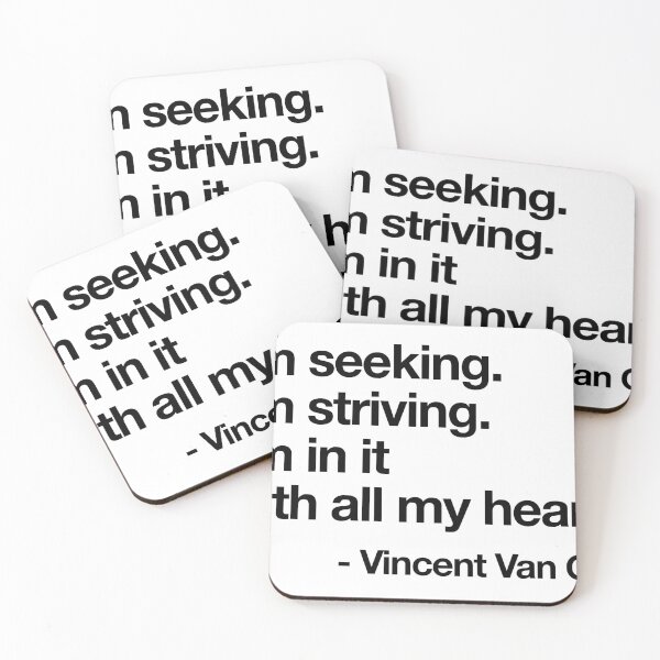Item preview, i am seeking vincent van gogh quote designed and sold by QuoteSpirations.