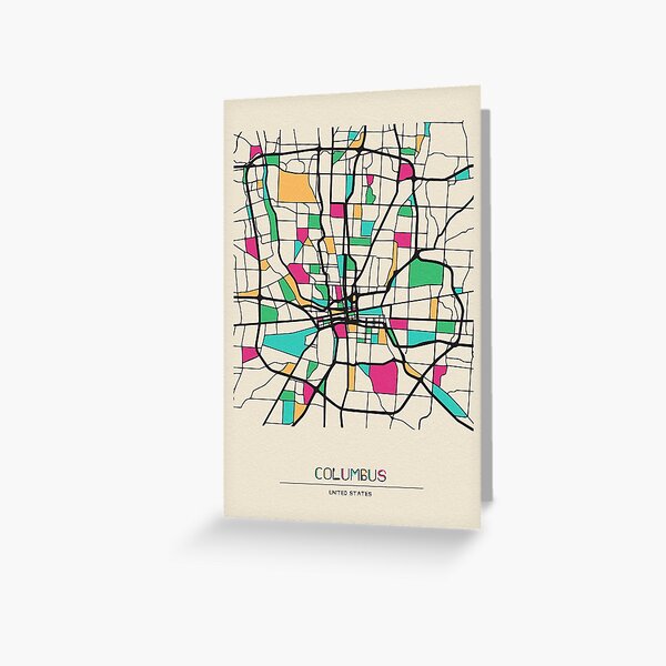 Item preview, Columbus, Ohio Street Map designed and sold by A Deniz Akerman.