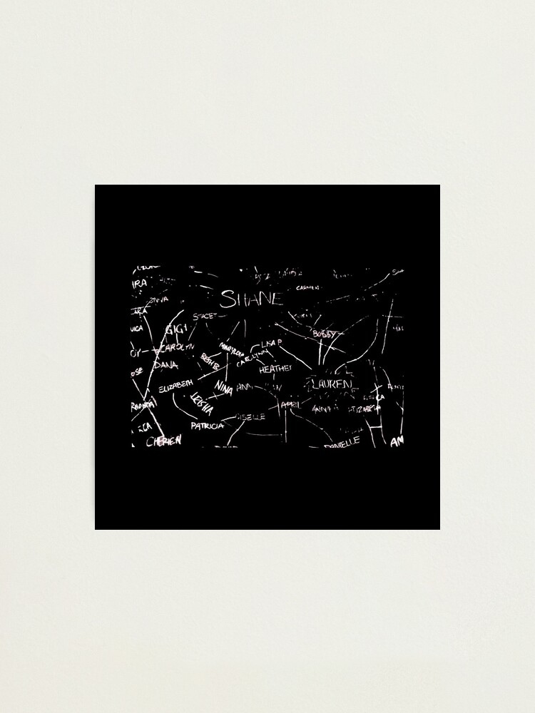 "the L word chart" Photographic Print by omgiavanna Redbubble