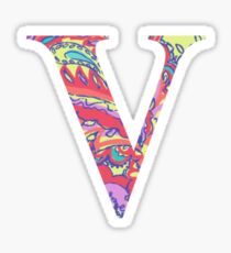 The Letter V - Lily Style Sticker