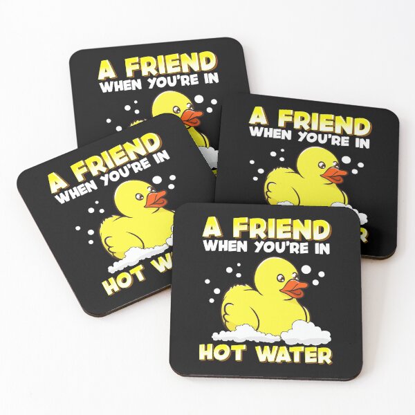 Item preview, A Friend When You're In Hot Water Cute Baby Duck designed and sold by perfectpresents.