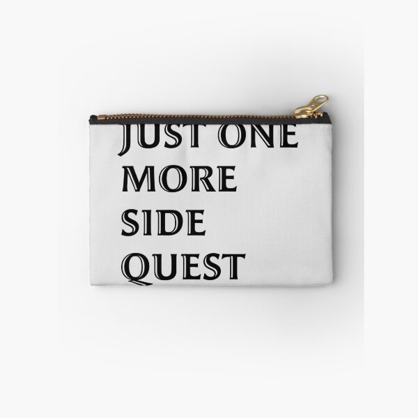 Item preview, Just One More Side Quest - Gaming Quote Black Font designed and sold by Lozzie Eliza Designs.