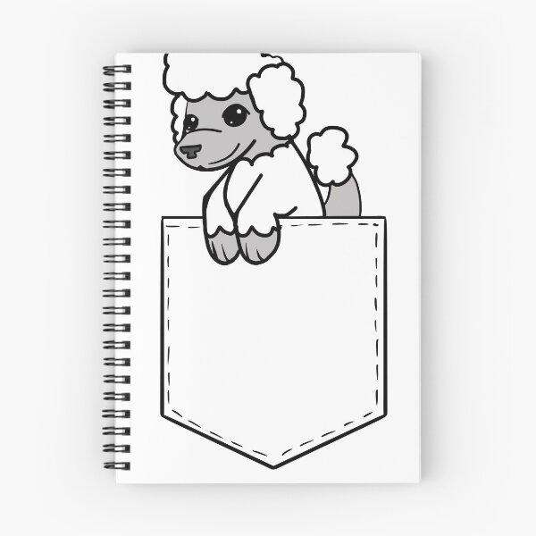 Item preview, Poodle Pocket T-Shirt designed and sold by Evey IX.