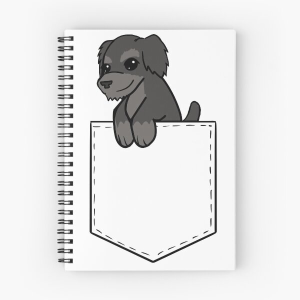 Item preview, Schnauzer Pocket T-Shirt designed and sold by Evey IX.