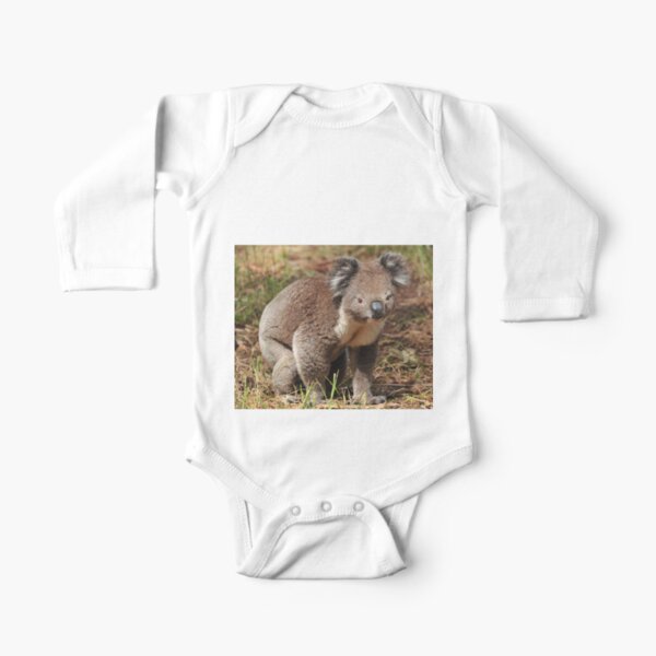 Koala on the ground Long Sleeve Baby One-Piece