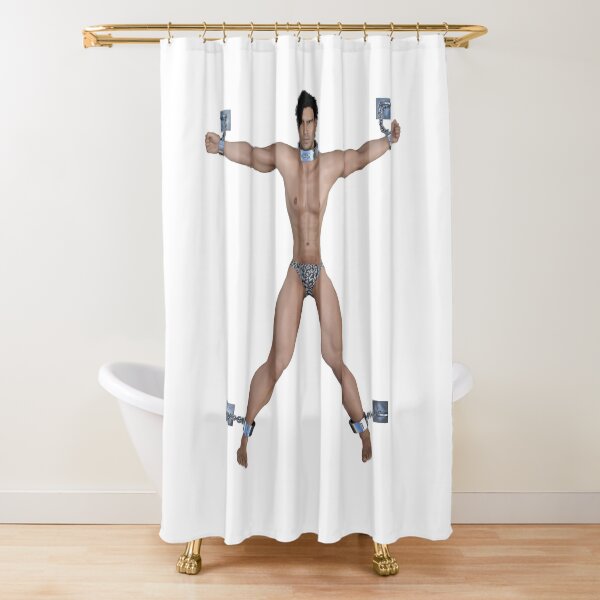 Bondage man | He's your faithful servant Shower Curtain