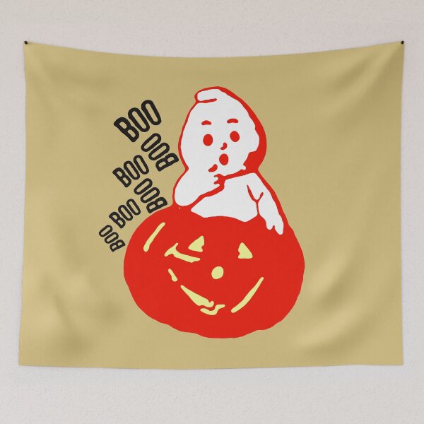 Item preview, "Teeny Little Ghosty Guy" Halloween Jack O'Lantern Cute Ghost designed and sold by CanisPicta.