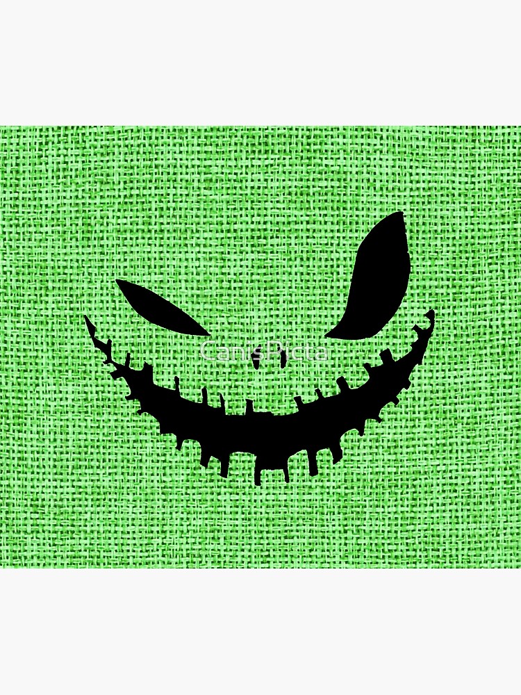 Thumbnail 6 of 6, Throw Blanket, Burlap Boogie - Nightmare Before Christmas - Halloween, Boogie, Man, Green, Monster, Bugs, Sack, Movie, Fandom, Geek, Geekery, Nerd, Nerdy designed and sold by CanisPicta.