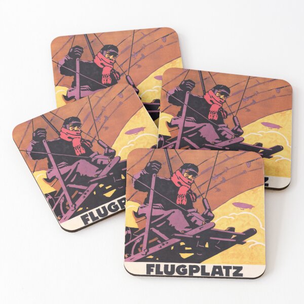 Artikelvorschau, FLUGPLATZ WANNE HERTEN Old German Airplane Vintage entworfen und verkauft von retroposters.