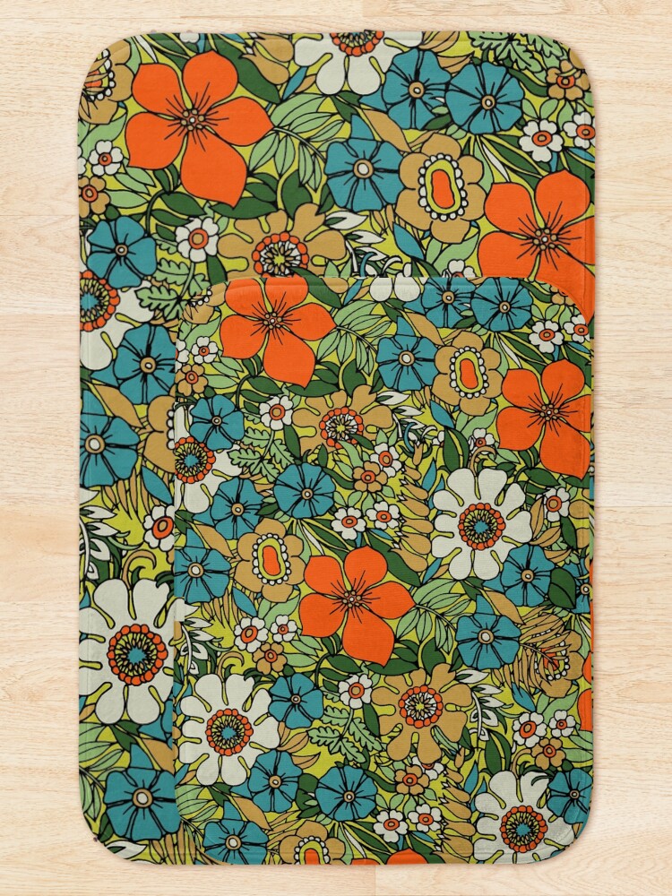 Alternate view of 70s Plate Bath Mat