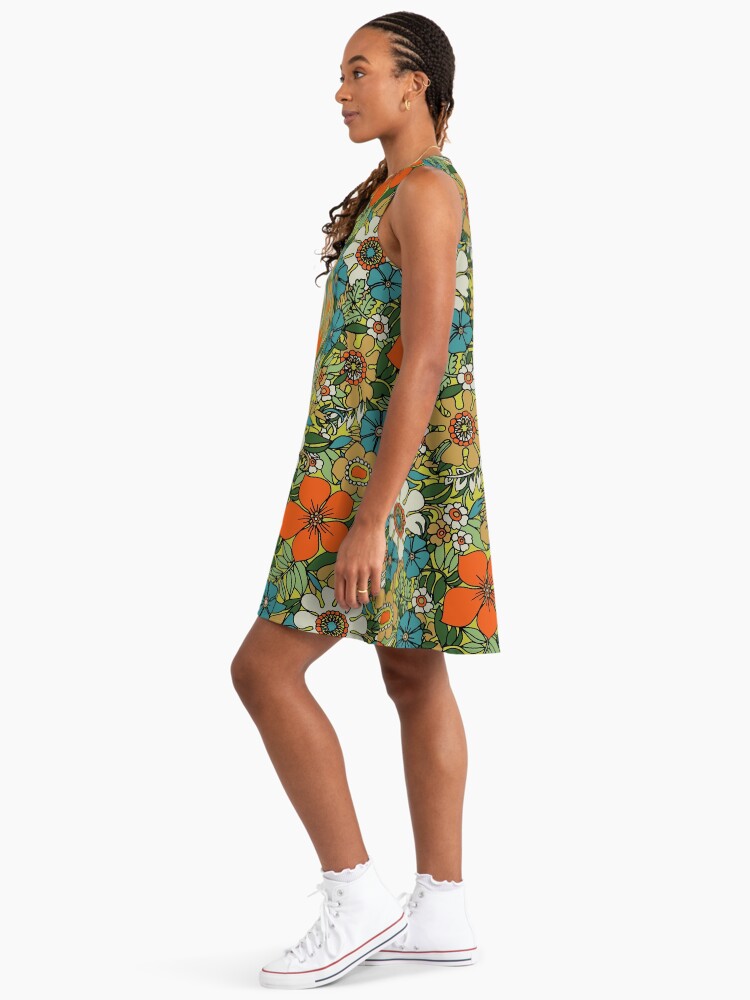 70's a line dress 70s A Line Shift Dress Easy Plus Size Sewing Pattern Simplicity 9072 B42 main image 0