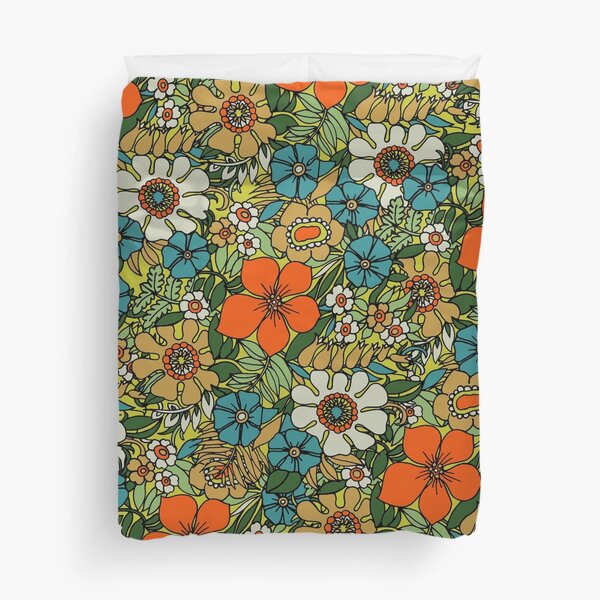 70s Plate Duvet Cover
