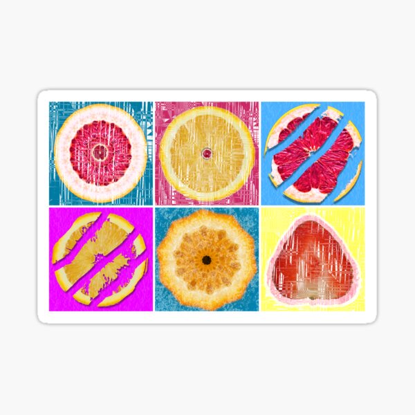 Item preview, Fruit selection, modern trending, grapefruit, lemon, strawberry designed and sold by Happyoninside.