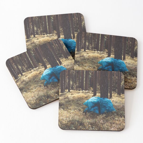 Item preview, Rubbish in plastic bag in the forest designed and sold by Claraveritas.