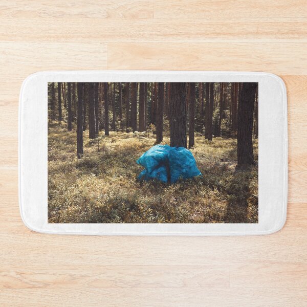 Item preview, Rubbish in plastic bag in the forest designed and sold by Claraveritas.