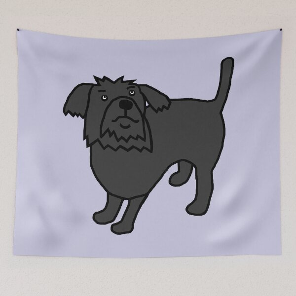 Item preview, Fergus the Dog on Ice Blue designed and sold by ellenhenry.