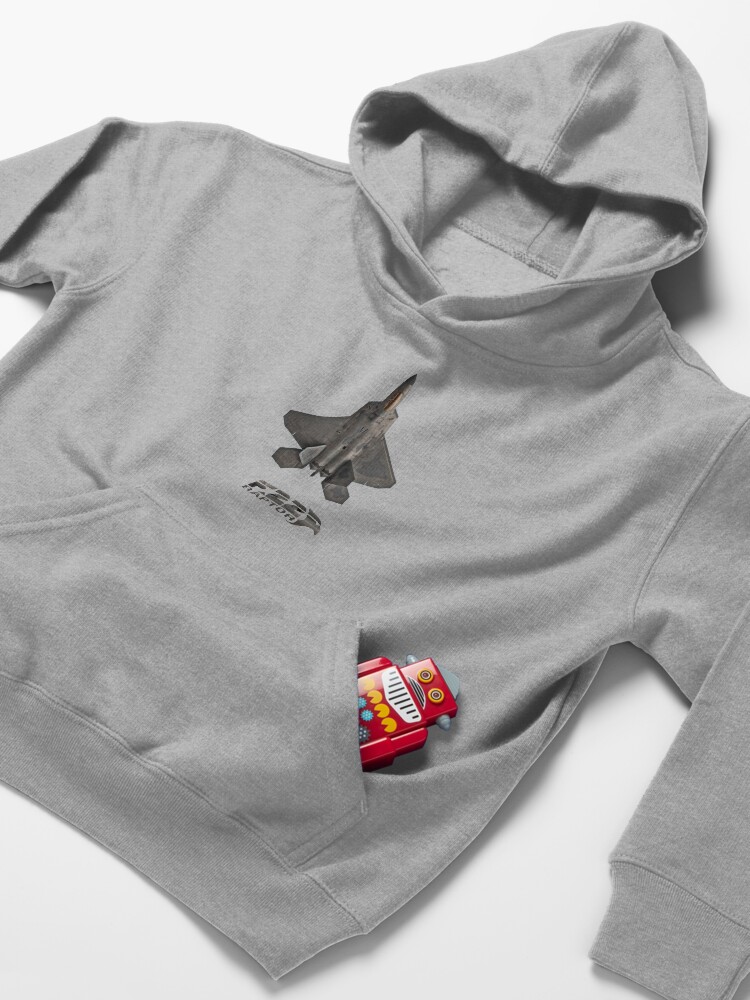 Alternate view of F22 Raptor Kids Pullover Hoodie