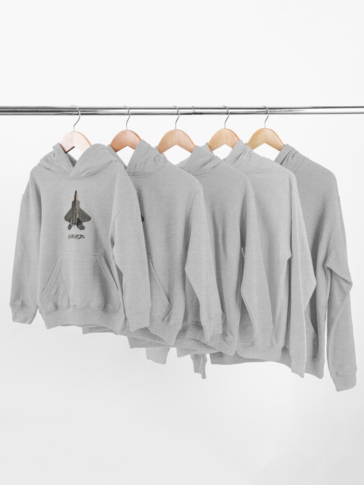 Alternate view of F22 Raptor Kids Pullover Hoodie