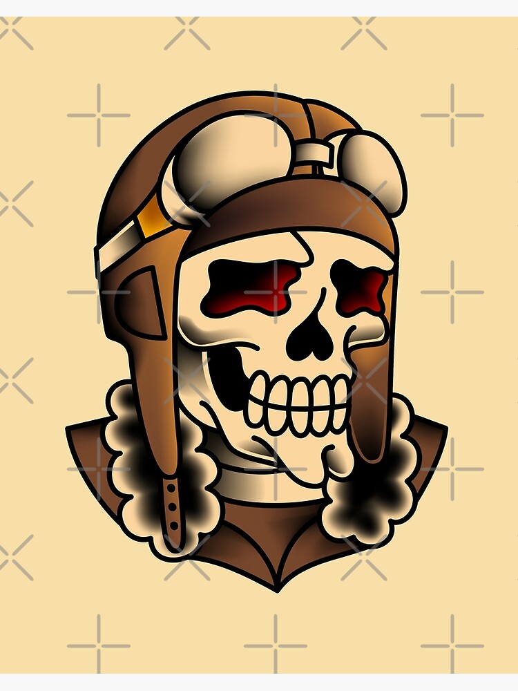 World War 2 Pilot in Skull and Bone Symbol Stock Vector - Illustration of  invasion, halloween: 198651443