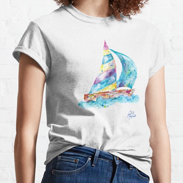 Sailboat by Jan Marvin Classic T-Shirt