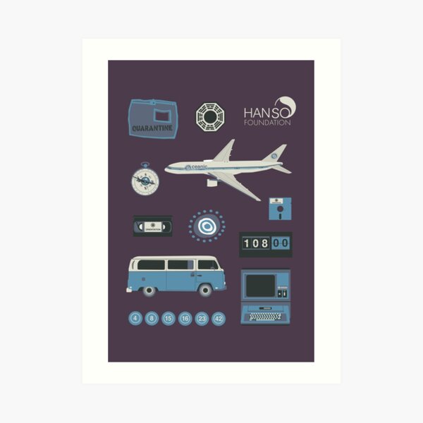 Lost blue Art Print