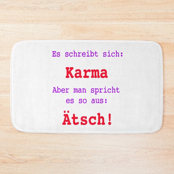 Item preview, It is written KARMA but it is pronounced like this ÄTSCH designed and sold by urban-design.