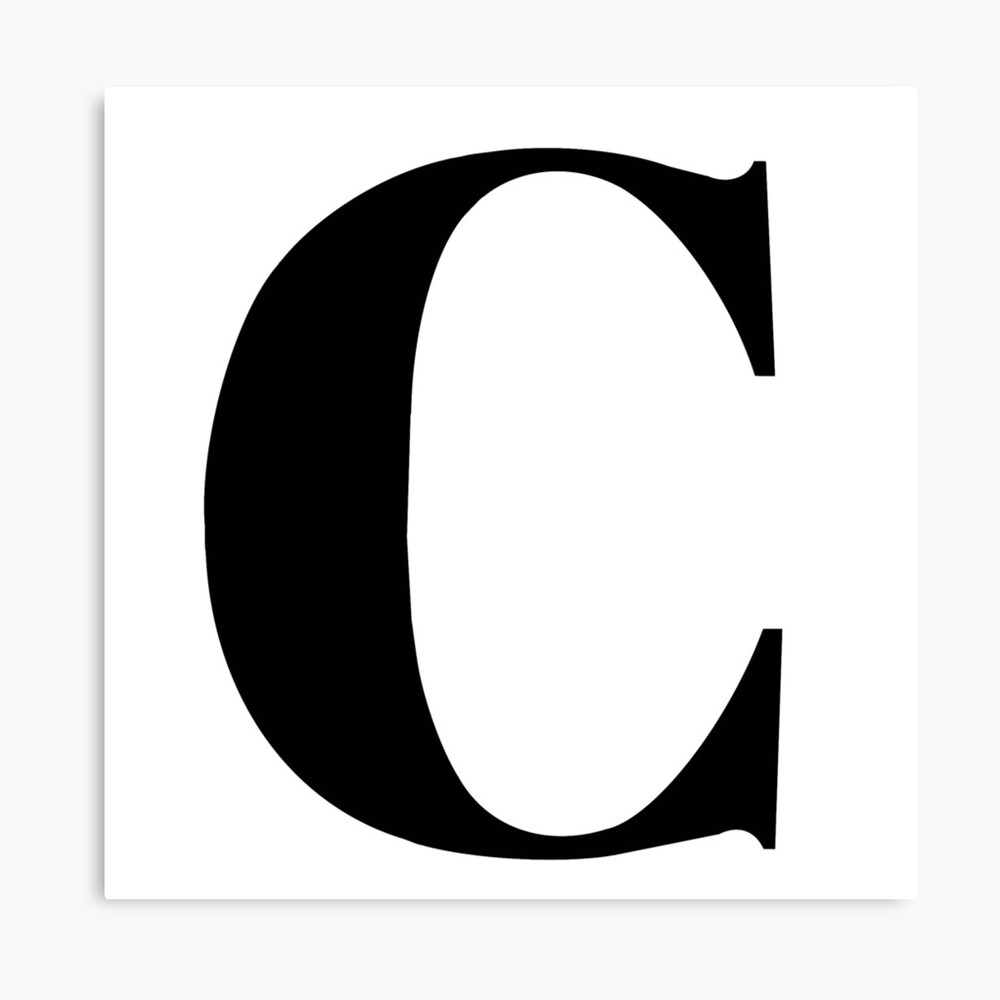 The letter C (Black)