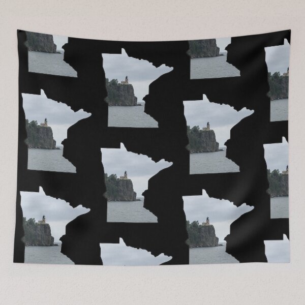Item preview, Minnesota State Outline (Split Rock State Park) designed and sold by gorff.