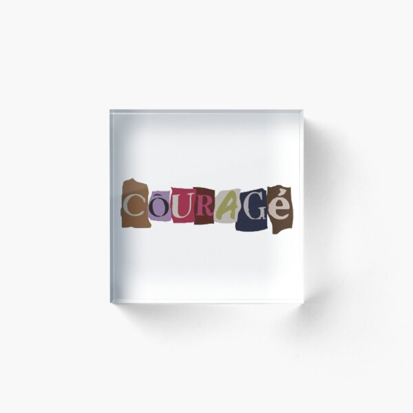 Courage - Klaine (Glee) Acrylic Block