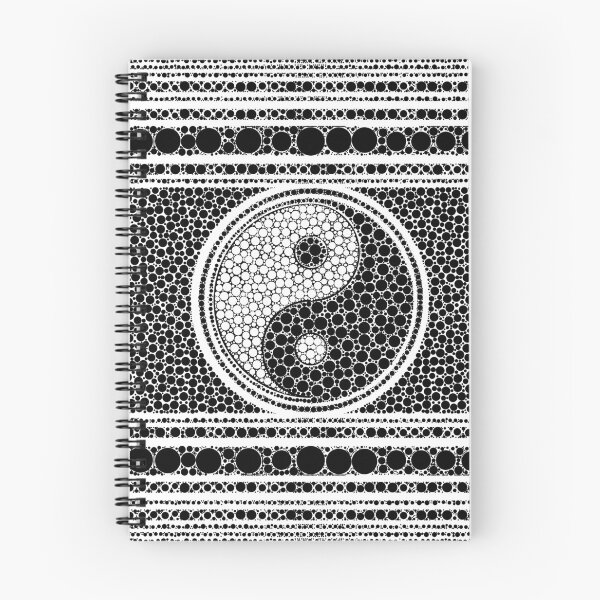 Item preview, Yin and Yang Dot Art Black and white designed and sold by k9printart.