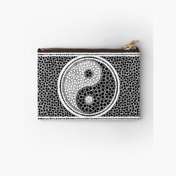 Item preview, Yin and Yang Dot Art Black and white designed and sold by k9printart.