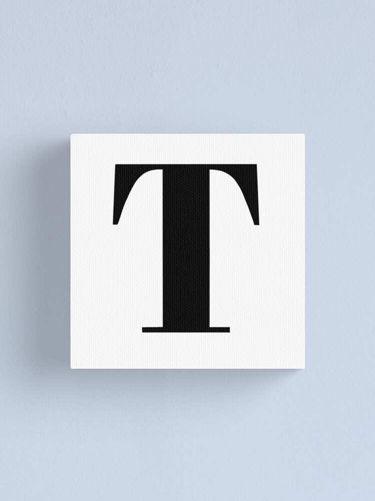 The letter T (Black)