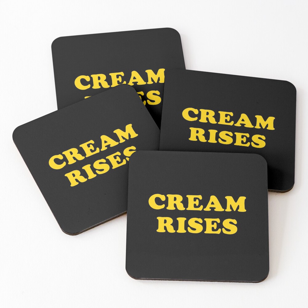 CREAM RISES Coasters (Set of 4)