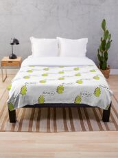 BORK! - Cocrodile Throw Blanket
