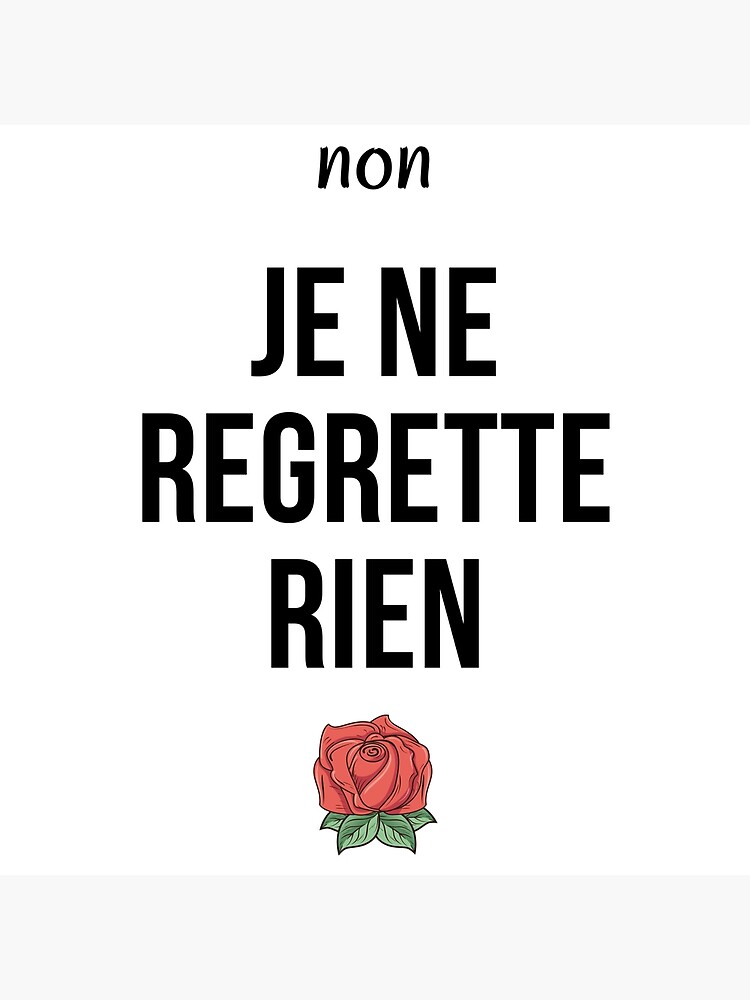 Édith Piaf – Non, Je Ne Regrette Rien (French Lyrics English