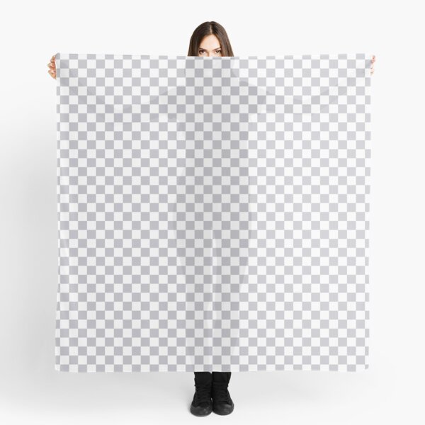 Grey Harbour Mist and White Check 2018 London Fashion Trends Scarf