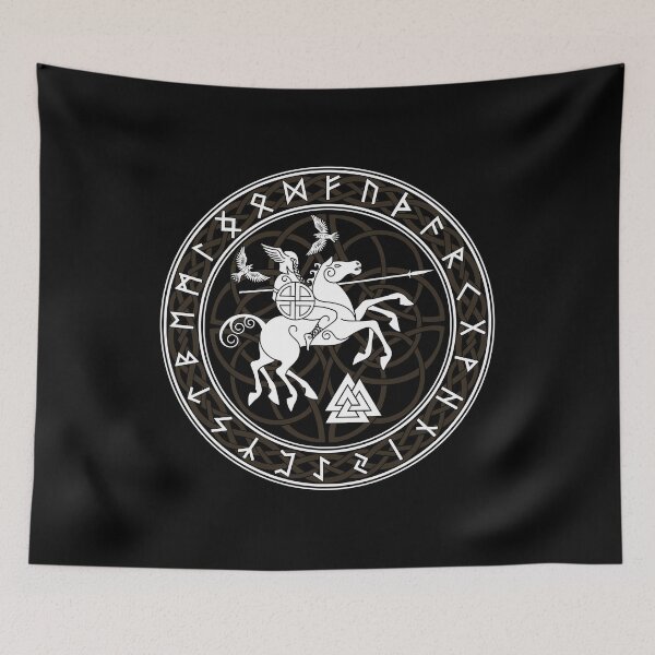 Item preview, Odin On Sleipnir designed and sold by Isolde Gravieraine.