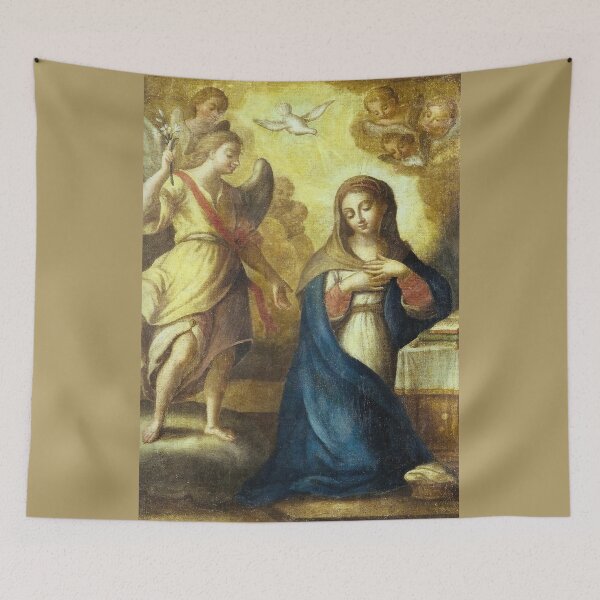 Item preview, Anonymous - Annunciation of Our Lady - 18th Century - Oil On Canvas designed and sold by CrankyOldDude.