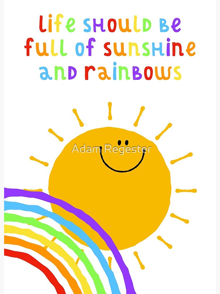 Sunshine & Rainbows | Art Board Print