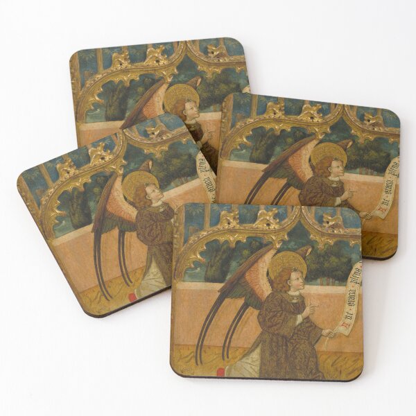 Item preview, Anonymous - Archangel Gabriel - Circa 1450 - Tempera and Gold Leaf on Wood designed and sold by CrankyOldDude.
