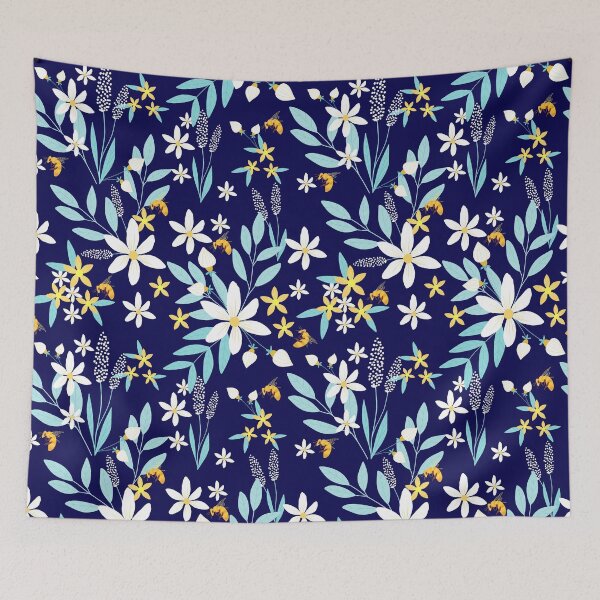 Item preview, Flower garden at night designed and sold by Katbydesign.
