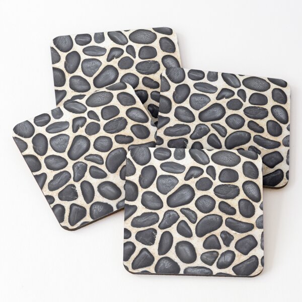 Item preview, Black Pebble Floor Set in Cement designed and sold by MarkUK97.