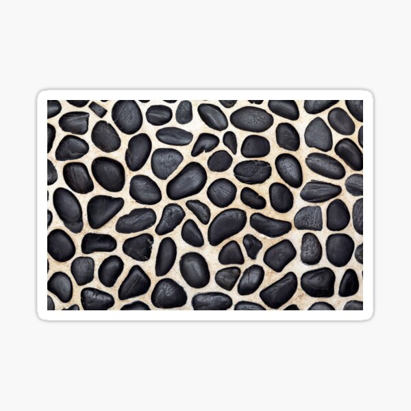 Item preview, Black Pebble Floor Set in Cement designed and sold by MarkUK97.