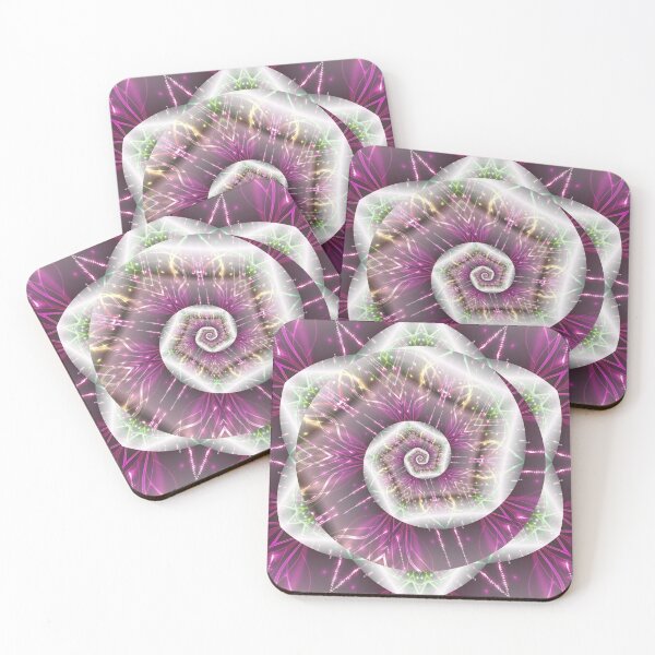 Item preview, Pink Spiral Flowerscopic  designed and sold by Roanemermaid.
