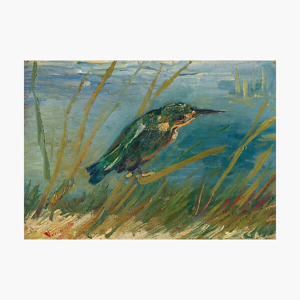 Aperçu de l'œuvre Le martin-pêcheur - Vincent Van Gogh créée et vendue par vakashop.