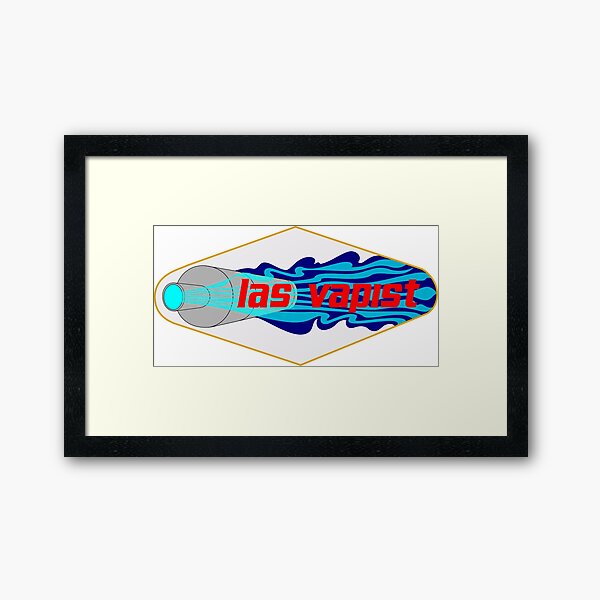 las vapist Framed Art Print