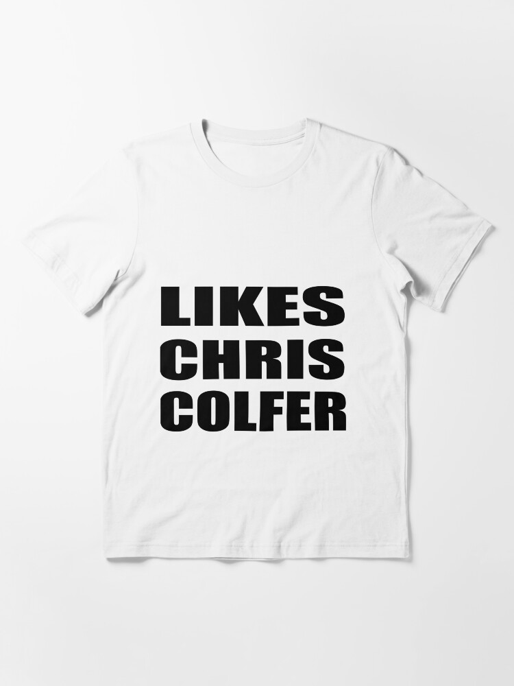 Alternate view of LIKES CHRIS COLFER Essential T-Shirt