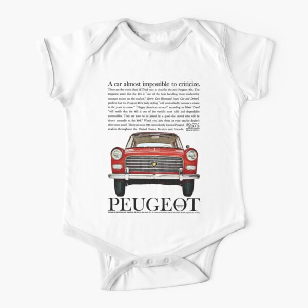Peugeot 404 Baby One Piece By Throwbackmotors Redbubble