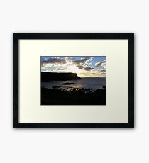 Giant's Causeway - fading light Framed Print